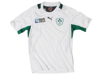 white ireland rugby jersey