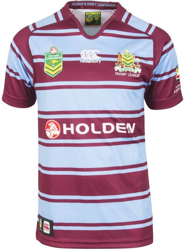New Australia Rugby League Blue & Maroon Jersey 2014 2015