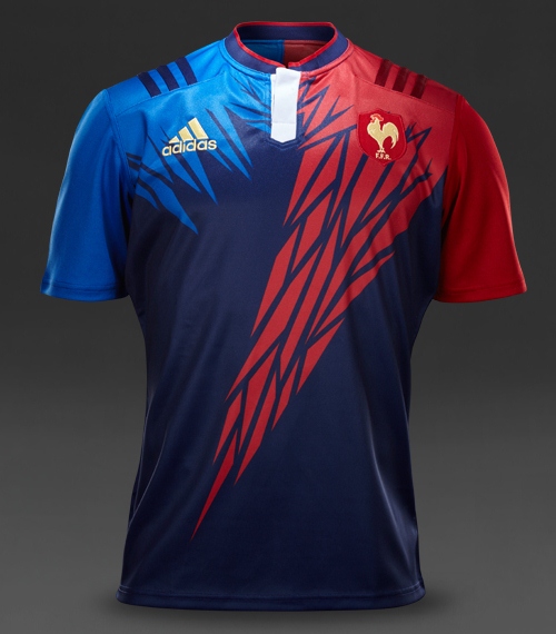 France Sevens Jersey 2015- Adidas France Rugby New 7's Shirt 2014-15 ...