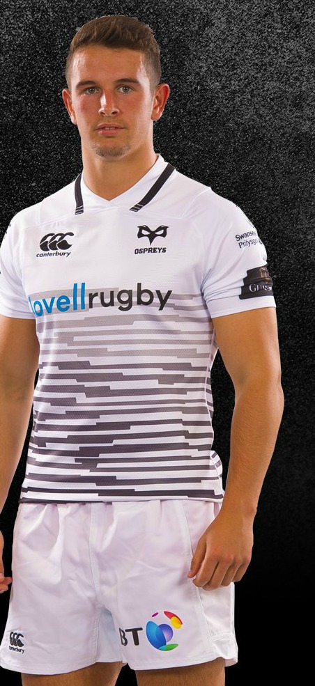 Ospreys Rugby Canterbury Men's 2017-18 Away Pro Jersey New White 