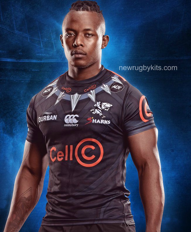 Sharks Rugby Black Panther Jersey 2019